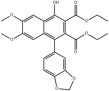 2,3-Naphthalenedicarboxylic acid, 1-(1,3-benzodioxol-5-yl)-4-hydroxy-6,7-dimethoxy-, 2,3-diethyl ester