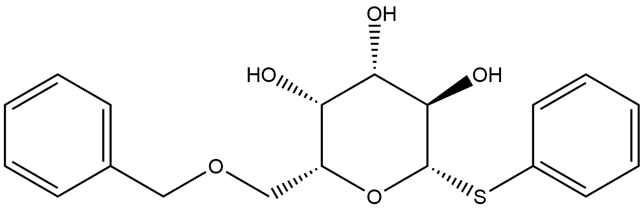 β-D-Galactopyranoside, phenyl 6-O-(phenylmethyl)-1-thio- Struktur