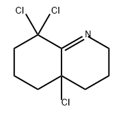 Quinoline, 4a,8,8-trichloro-2,3,4,4a,5,6,7,8-octahydro- Structure