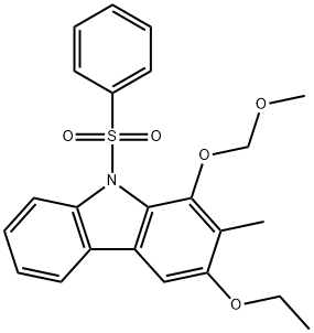 9H-Carbazole, 3-ethoxy-1-(methoxymethoxy)-2-methyl-9-(phenylsulfonyl)-