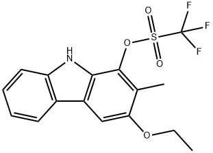 Methanesulfonic acid, 1,1,1-trifluoro-, 3-ethoxy-2-methyl-9H-carbazol-1-yl ester