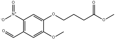 Butanoic acid, 4-(4-formyl-2-methoxy-5-nitrophenoxy)-, methyl ester Structure