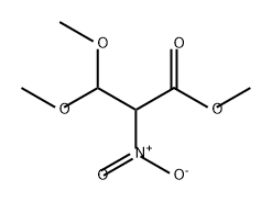 Propanoic acid, 3,3-dimethoxy-2-nitro-, methyl ester Struktur