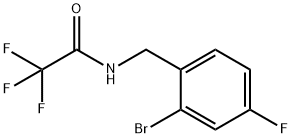 Trifluoroacetamide,-(2-bromo-4-fluoro-benzyl) 结构式