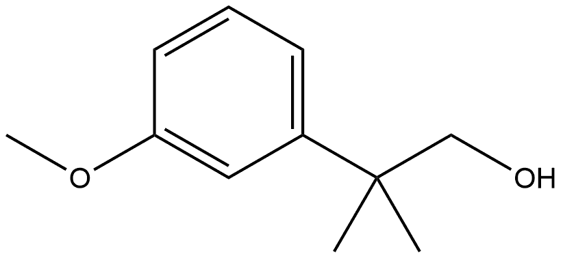 2-(3-methoxyphenyl)-2-methylpropan-1-ol, 17653-95-1, 结构式