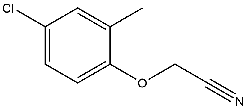 2-(4-Chloro-2-methylphenoxy)acetonitrile 结构式