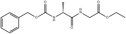 Glycine, N-[(phenylmethoxy)carbonyl]-D-alanyl-, ethyl ester Struktur