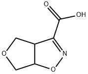 Furo[3,4-d]isoxazole-3-carboxylic acid, 3a,4,6,6a-tetrahydro- Struktur