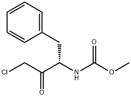 Carbamic acid, [(1S)-3-chloro-2-oxo-1-(phenylmethyl)propyl]-, methyl ester (9CI) 化学構造式