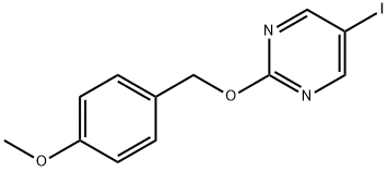 Pyrimidine, 5-iodo-2-[(4-methoxyphenyl)methoxy]- Struktur