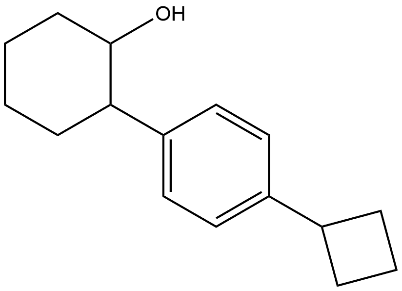 2-(4-Cyclobutylphenyl)cyclohexanol Structure