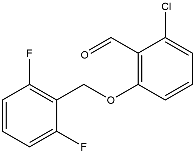 2-Chloro-6-[(2,6-difluorophenyl)methoxy]benzaldehyde Structure