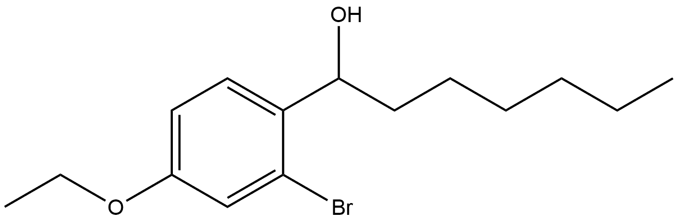 2-Bromo-4-ethoxy-α-hexylbenzenemethanol,1771581-48-6,结构式