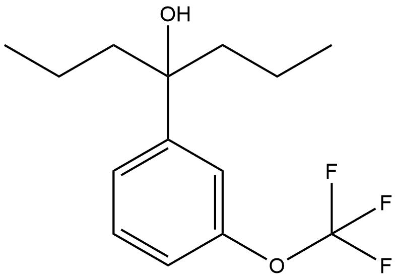 Benzenemethanol, α,α-dipropyl-3-(trifluoromethoxy)- 结构式