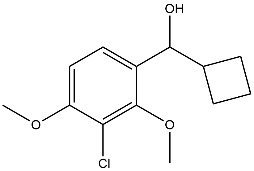 3-Chloro-α-cyclobutyl-2,4-dimethoxybenzenemethanol Structure