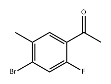 1-(4-溴-2-氟-5-甲基苯基)-乙酮,177211-28-8,结构式