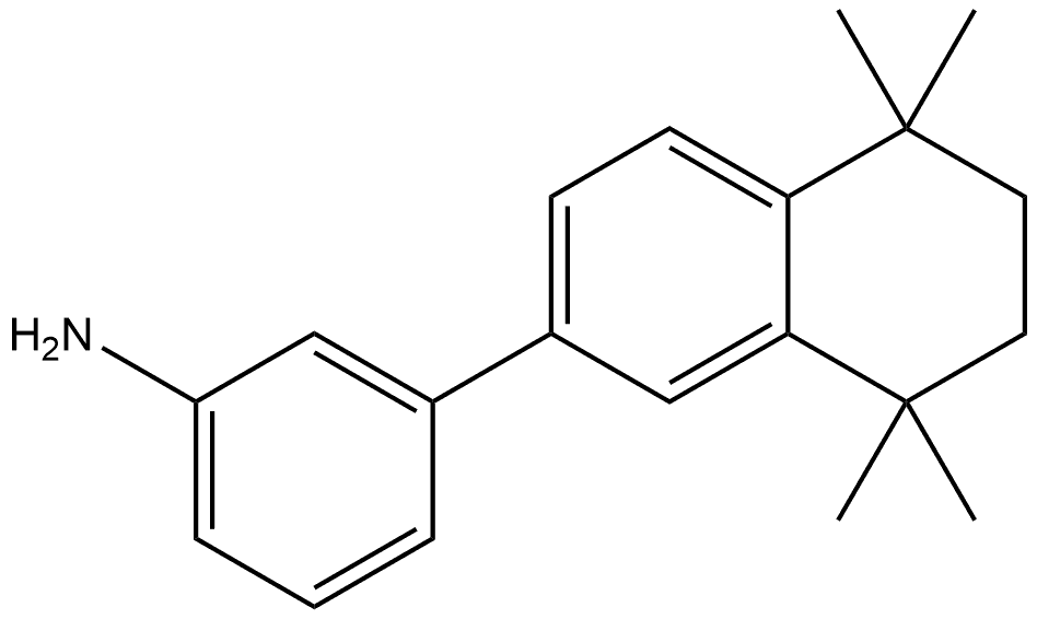 3-(5,6,7,8-Tetrahydro-5,5,8,8-tetramethyl-2-naphthalenyl)benzenamine Struktur