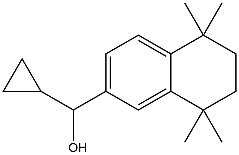 α-Cyclopropyl-5,6,7,8-tetrahydro-5,5,8,8-tetramethyl-2-naphthalenemethanol Structure