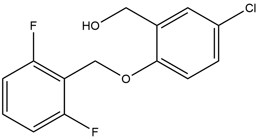 5-Chloro-2-[(2,6-difluorophenyl)methoxy]benzenemethanol,1772512-28-3,结构式