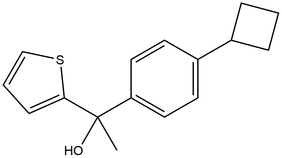 α-(4-Cyclobutylphenyl)-α-methyl-2-thiophenemethanol Structure