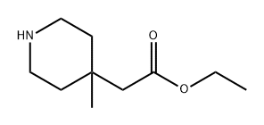 4-Piperidineacetic acid, 4-methyl-, ethyl ester Structure