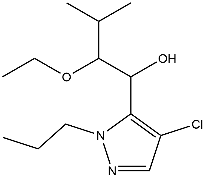 1-(4-chloro-1-propyl-1H-pyrazol-5-yl)-2-ethoxy-3-methylbutan-1-ol Structure