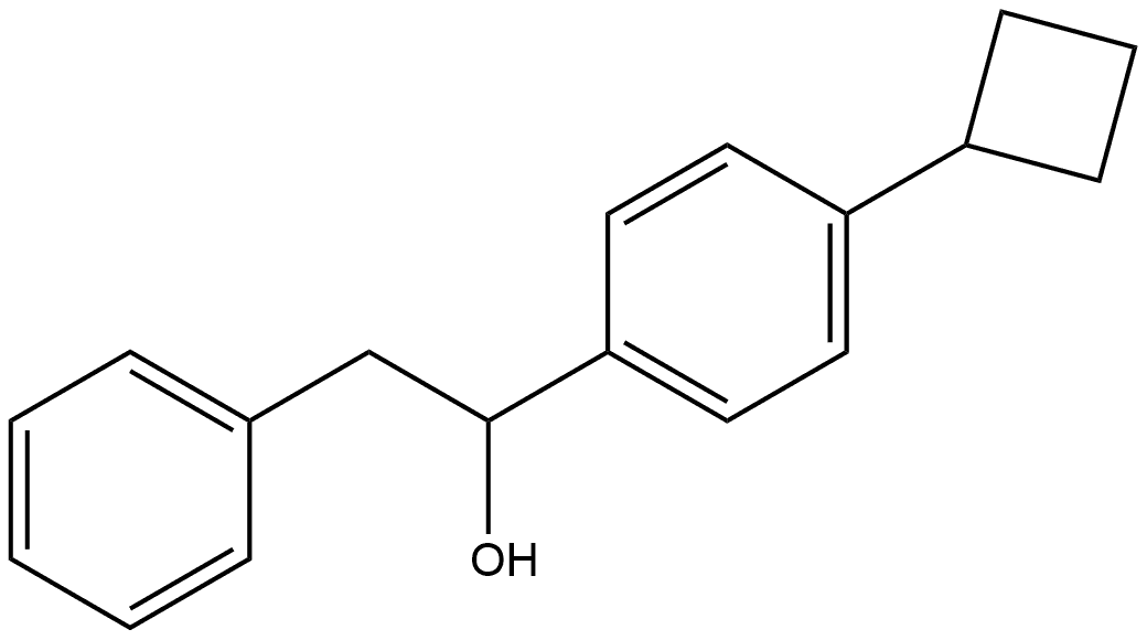 α-(4-Cyclobutylphenyl)benzeneethanol,1773305-77-3,结构式