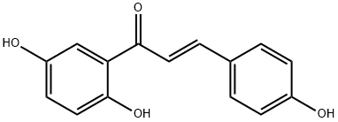 2-Propen-1-one, 1-(2,5-dihydroxyphenyl)-3-(4-hydroxyphenyl)-, (2E)- 化学構造式