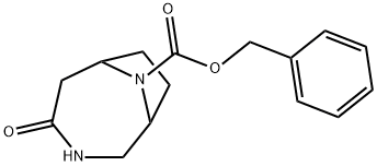 3,9-Diazabicyclo[4.2.1]nonane-9-carboxylic acid, 4-oxo-, phenylmethyl ester Structure