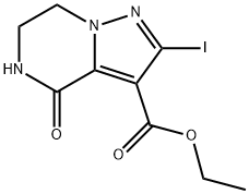 1773507-49-5 ethyl 2-iodo-4-oxo-4,5,6,7-tetrahydropyrazolo[1,5-a]pyrazine-3-carboxylate