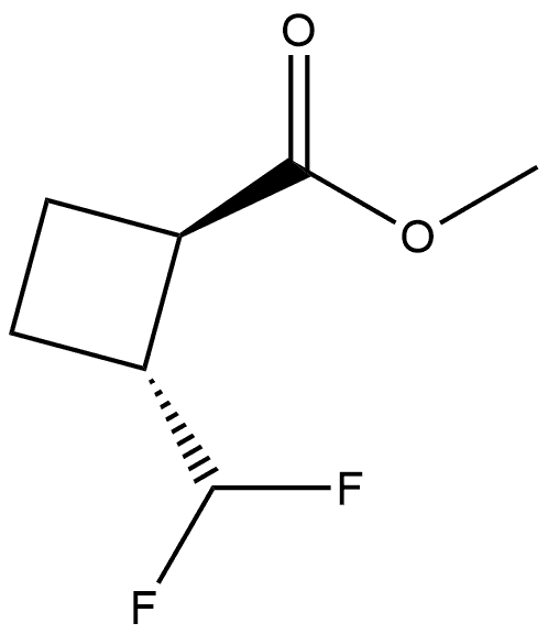 methyl (1R,2R)-2-(difluoromethyl)cyclobutanecarboxylate Structure