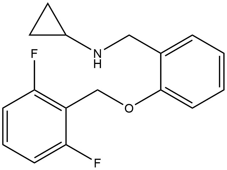 N-Cyclopropyl-2-[(2,6-difluorophenyl)methoxy]benzenemethanamine Structure