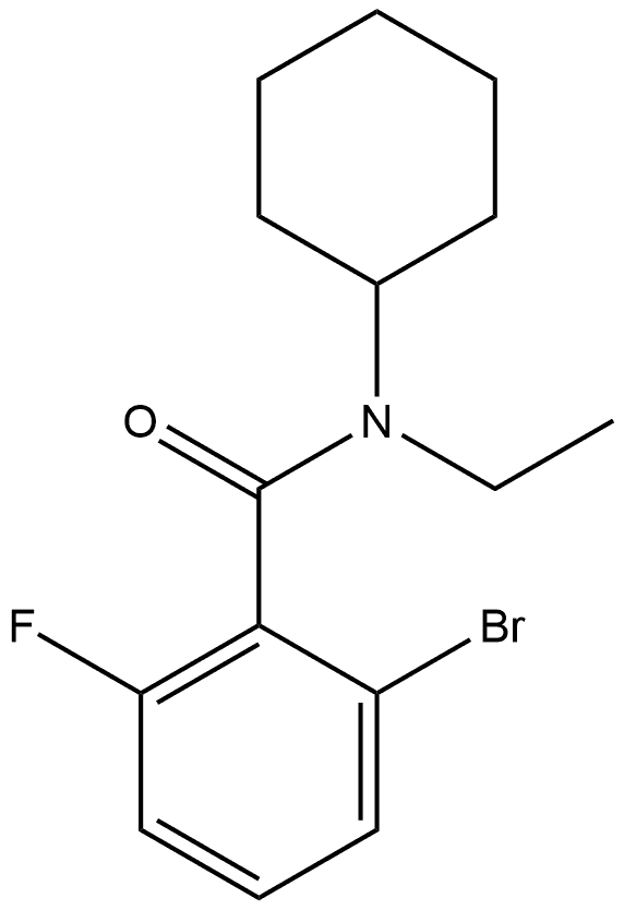 2-Bromo-N-cyclohexyl-N-ethyl-6-fluorobenzamide|