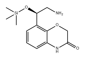 (R)-8-(2-氨基-1-((三甲基甲硅烷基)氧基)乙基)-2H-苯并[B][1,4]噁嗪-3(4H)-酮,1774366-61-8,结构式