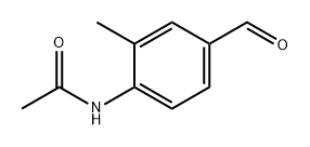 Acetamide, N-(4-formyl-2-methylphenyl)- 化学構造式