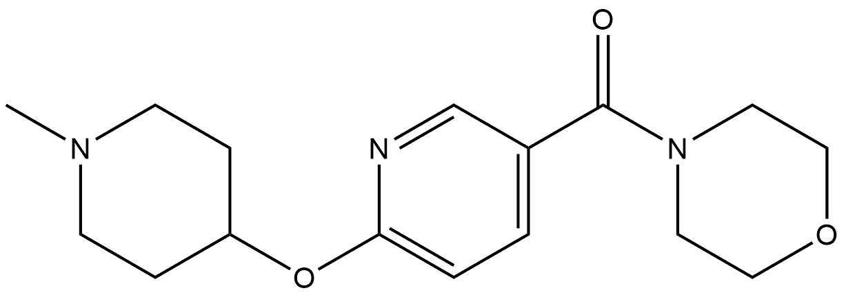 6-[(1-Methyl-4-piperidinyl)oxy]-3-pyridinyl]-4-morpholinylmethanone Structure