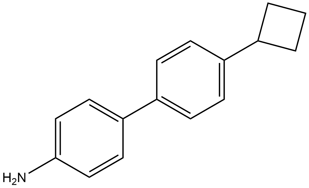 4'-Cyclobutyl[1,1'-biphenyl]-4-amine Structure