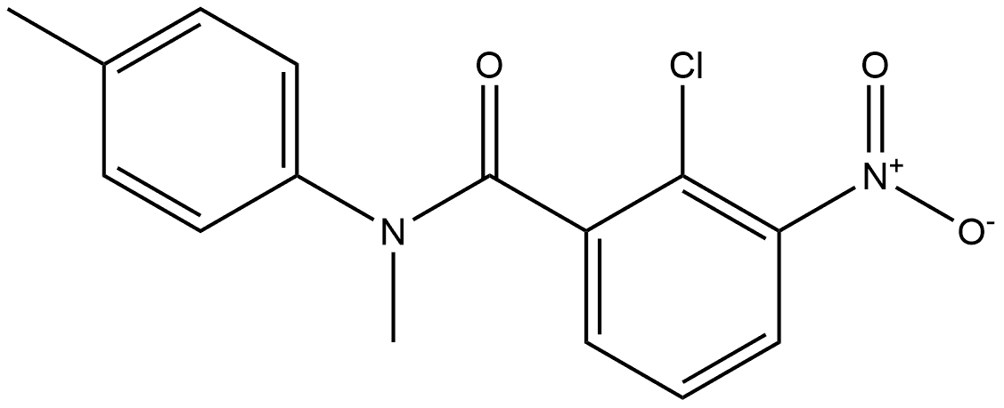 2-chloro-N-methyl-3-nitro-N-(p-tolyl)benzamide,1775750-35-0,结构式