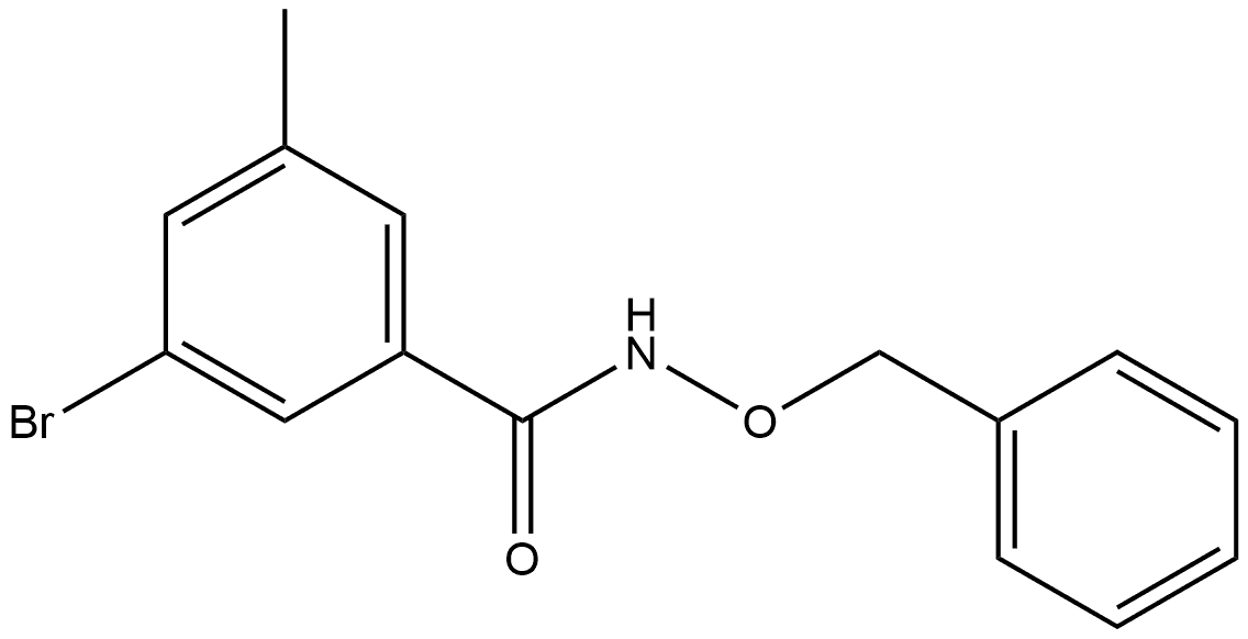 3-Bromo-5-methyl-N-(phenylmethoxy)benzamide Structure