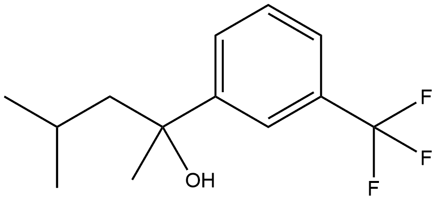 α-Methyl-α-(2-methylpropyl)-3-(trifluoromethyl)benzenemethanol Structure