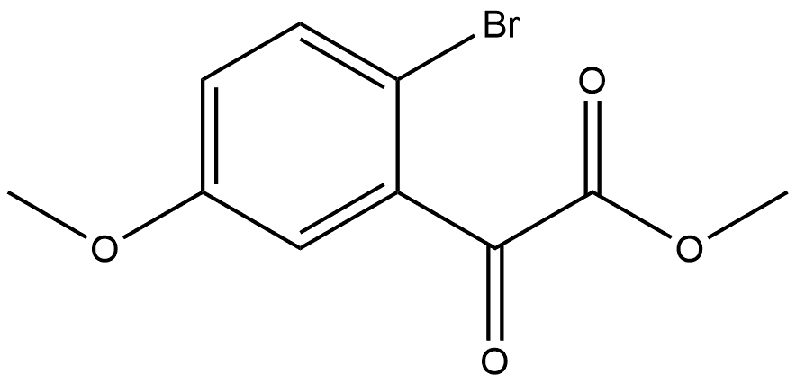 Methyl 2-bromo-5-methoxy-α-oxobenzeneacetate 化学構造式