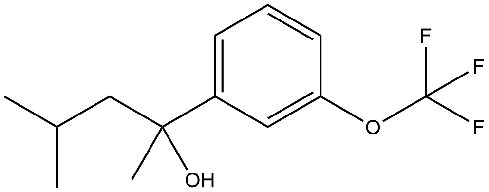 α-Methyl-α-(2-methylpropyl)-3-(trifluoromethoxy)benzenemethanol Structure