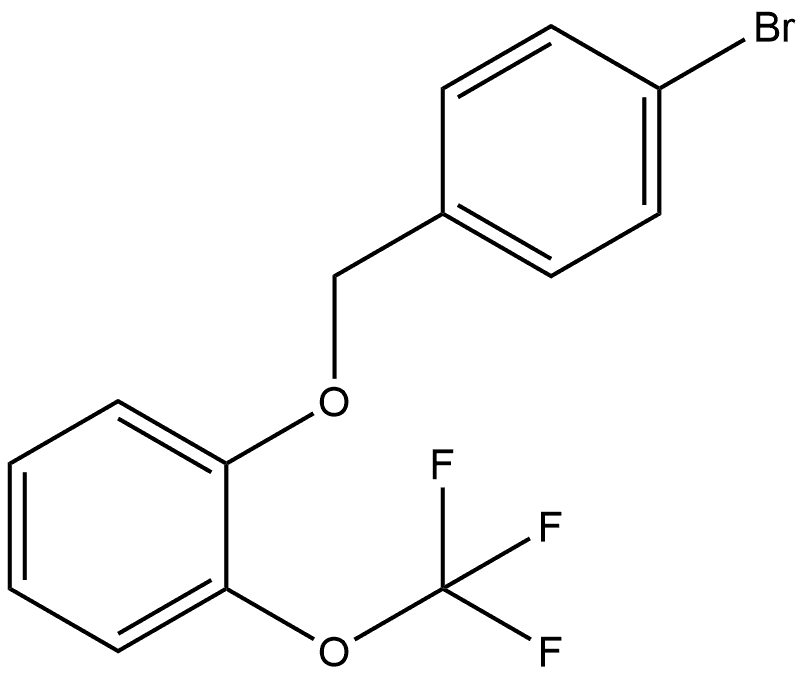 Benzene, 1-[(4-bromophenyl)methoxy]-2-(trifluoromethoxy)-,1777139-77-1,结构式