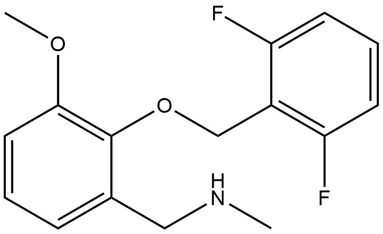 2-[(2,6-Difluorophenyl)methoxy]-3-methoxy-N-methylbenzenemethanamine Structure