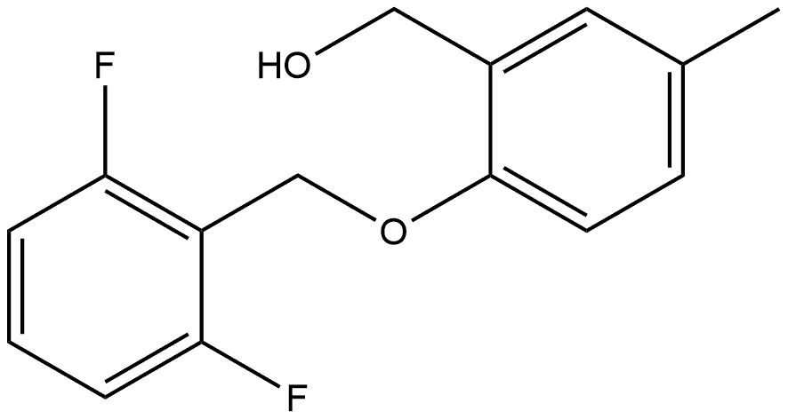 2-[(2,6-Difluorophenyl)methoxy]-5-methylbenzenemethanol Structure