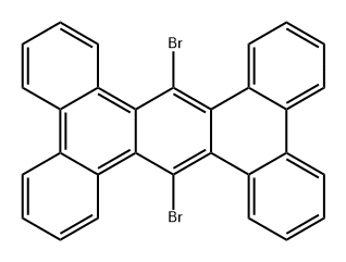 Phenanthro[9,10-b]triphenylene, 9,18-dibromo- Structure