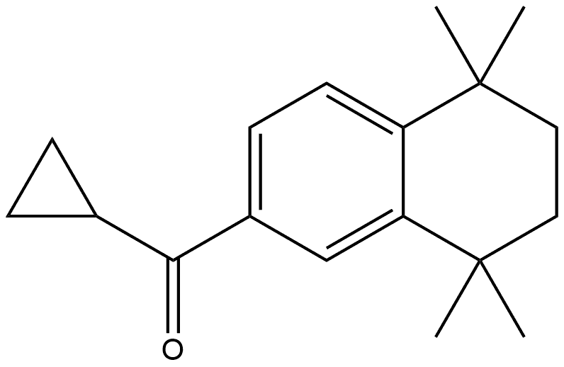 Cyclopropyl(5,6,7,8-tetrahydro-5,5,8,8-tetramethyl-2-naphthalenyl)methanone Struktur