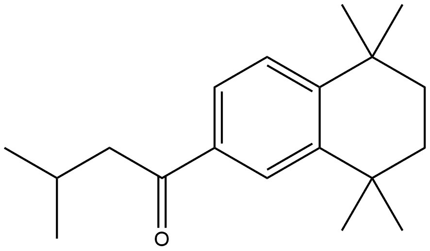 3-Methyl-1-(5,6,7,8-tetrahydro-5,5,8,8-tetramethyl-2-naphthalenyl)-1-butanone,1778209-81-6,结构式