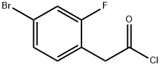 2-氟-4-溴苯乙酰氯 结构式