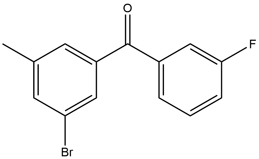 Methanone, (3-bromo-5-methylphenyl)(3-fluorophenyl)-,1778847-16-7,结构式